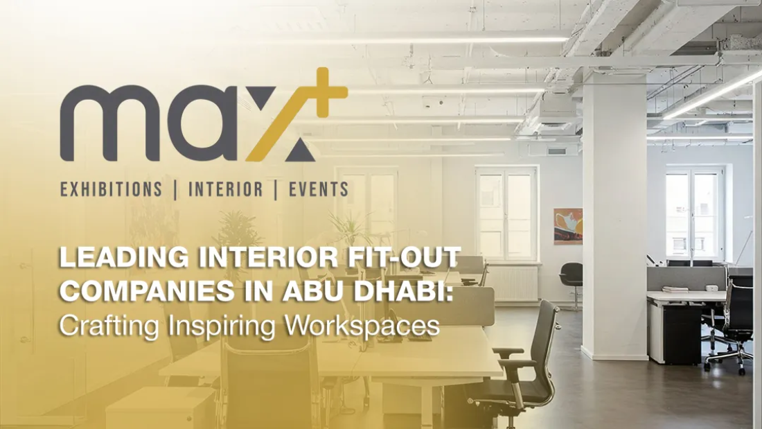 Modern office interior by Max+, a leading interior fit-out company in Abu Dhabi